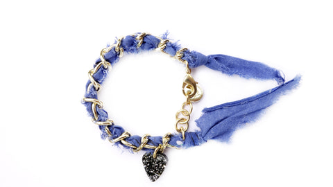 Blue Bandana Bracelet