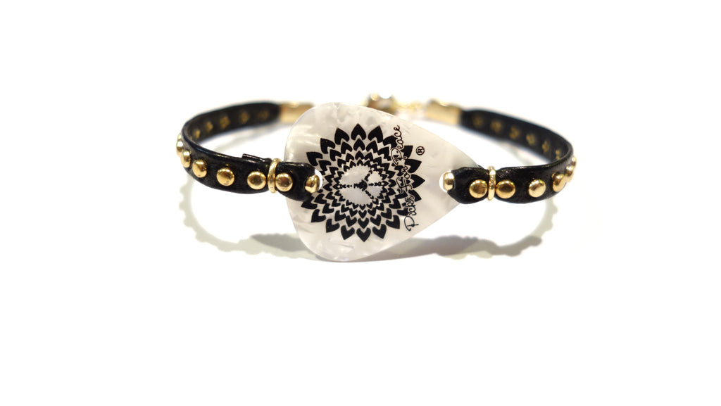 Leather Studded Bracelets- Picks For Peace