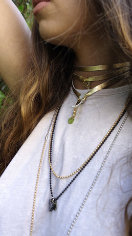 Leather Tie Chokers- Picks For Peace