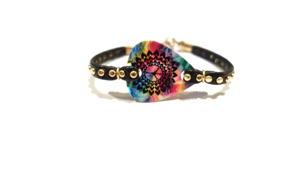 Leather Studded Bracelets- Picks For Peace